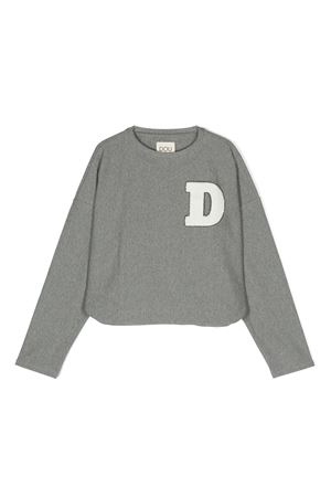 felpa in cotone grigio DOUUOD KIDS | DT4A40Z1758807